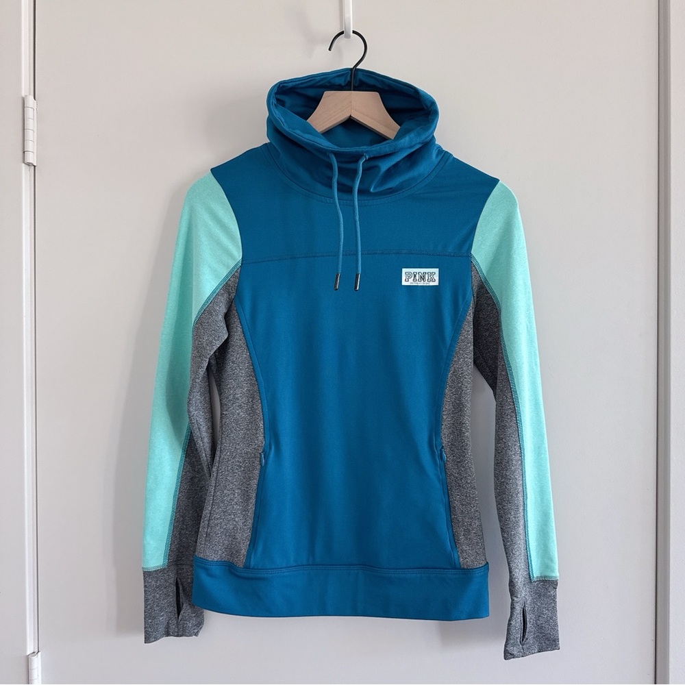 Victoria's Secret Ultimate Yoga Pullover Cowl Neck Quarter Zip XS